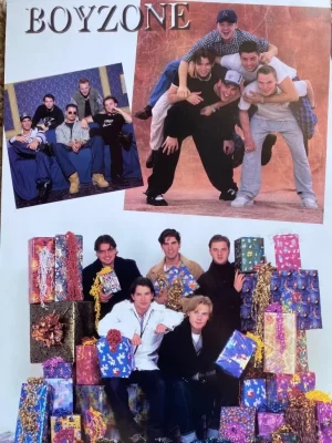 East 17 Boyzone teen magazine pinup clipping Japan boyband presents 90's Pix
