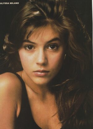 Alyssa Milano teen magazine pinup actress headshot Who’s the boss