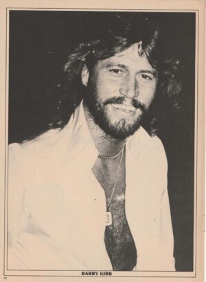 Lance Kerwin Barry Gibb Bee Gees teen magazine pinup clipping black and white pix