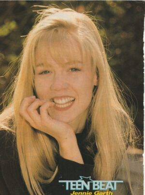 Jennie Garth teen magazine pinup clipping Beverly Hills 90210 Teen Beat hand Pix