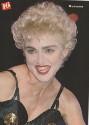Madonna The Monkees teen magazine pinup clipping Material Girl teeth 16 mag Pix