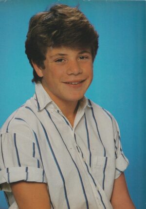 Sean Astin Rob Lowe teen magazine pinup clipping Goonies young boy modeling