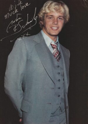 John Schneider teen magazine pinup clipping grey coat Tiger Beat Pix idols