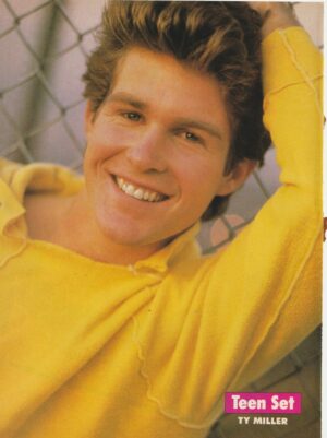 Ty Miller teen magazine pinup clipping Young Riders Teen Set yellow shirt Pix