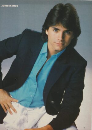 John Stamos Steve Bond teen magazine pinup clipping Teen Machine dressed up