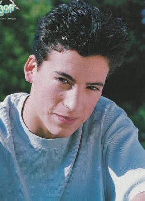 Andrew Keegan Backstreet Boys teen magazine pinup clipping headshot blue shirt