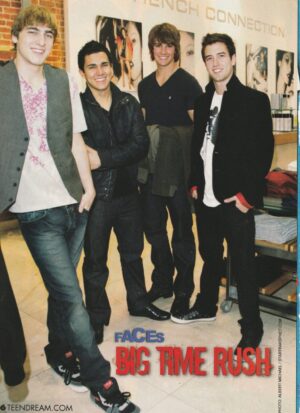 Big Time Rush teen magazine pinup clipping Full body Faces Pix teen idols