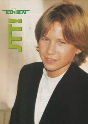 Jonathan Taylor Thomas teen magazine pinup suit Teen Beat lips JTT Home Improvement