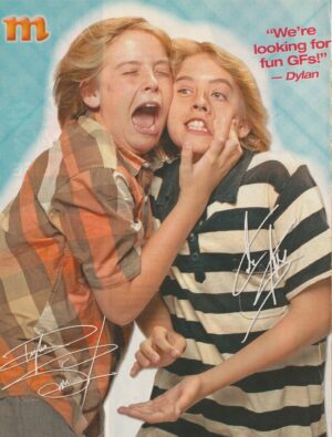Cole Sprouse Dylan Sprouse teen magazine pinup funny faces teenager M screaming looking for fun girls