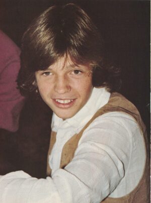 Jimmy Mcnichol teen magazine pinup headshot white shirt brown vest pix