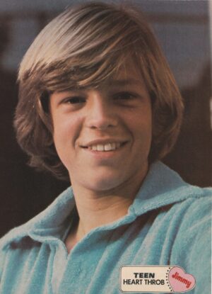 Jimmy Mcnichol Keane Brothers teen magazine pinup headshot blue shirt Teen Heart Throb
