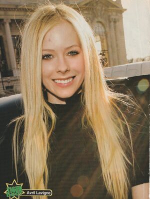 Avril Lavigne Ricky Ullman teen magazine pinup headshot long hair Tiger Beat