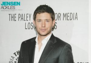 Jensen Ackles teen magazine pinup clipping Supernatural award show pic Bop