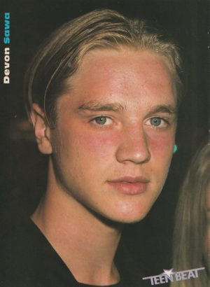 Devon Sawa Leonardo Dicaprio teen magazine pinup clipping headshot lips Casper