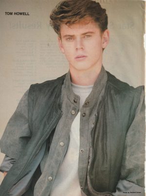Thomas Howell Tommy Howell teen magazine pinup clipping grey jacket Teen Set PIX