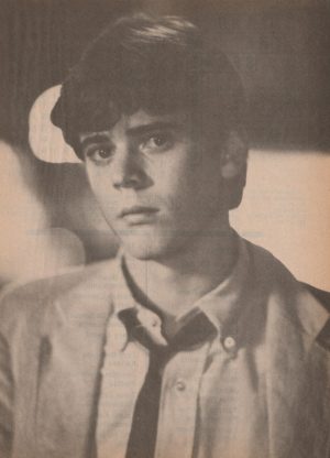 Thomas Howell Tommy Howell teen magazine pinup clipping sad look 80’s Pix