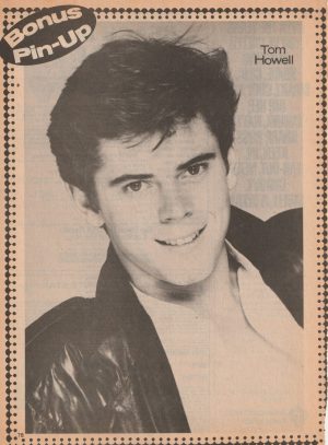 Thomas Howell Tommy Howell teen magazine pinup clipping smile bonus 80’s Pix