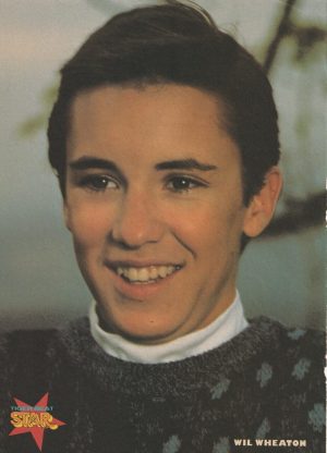 Wil Wheaton Kirk Cameron teen magazine pinup clipping headshot Star Trek Pix