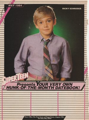 Ricky Schroder Tom Cruise teen magazine pinup clipping Tie blue shirt Superteen