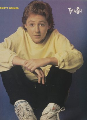 Scott Grimes Evan Richards teen magazine pinup clipping Bop Teen Set Pix 80's