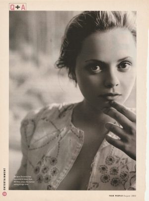 Christina Ricci teen magazine pinup clipping Casper Entertainment Mag teen idols