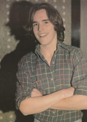 Matt Dillon Erik Estrada teen magazine pinup clipping Teen Machine crossed arms striped shirt