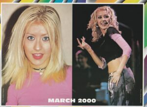Christina Aguilera teen magazine pinup March 2000 stage vintage Dazzle Pix 90's
