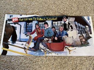 Bay City Rollers Bee Gees teen magazine poster Sleigh Rider 16 mag snow Christmas
