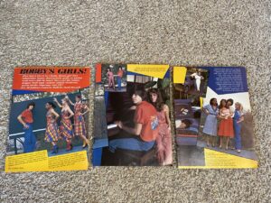Robby Benson teen magazine pinup clipping women red shirt jeans Robby's Girls 3 page