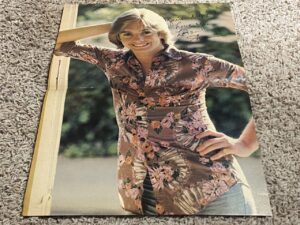 Shaun Cassidy Bay City Rollers teen magazine pinup poster clipping brown flower shirt