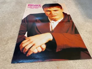 Gary Barlow Take That teen poster clipping Fast Forward suit music group pop Pix