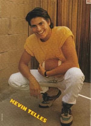 Kevin Telles Debbie Gibson teen magazine pinup clipping squating modeling 80's