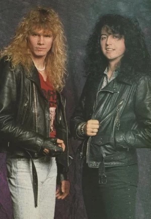 Def Leppard Joe Elliott teen magazine pinup clipping leather jacket rockers 80s