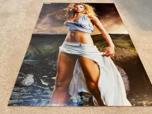 Britney Spears teen magazine poster clipping Bravo white skirt sexy Pop Star M