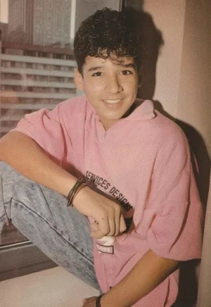 Menudo Scott Grimes teen magazine pinup clipping legs window young modeling PIX