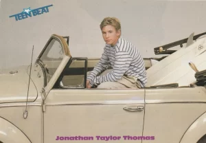 Jonathan Taylor Thomas teen magazine pinup clipping Young headshot suit RARE 90