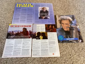 Heath Ledger teen magazine pinup clipping A Knights Tale Monsters Ball Pop Star