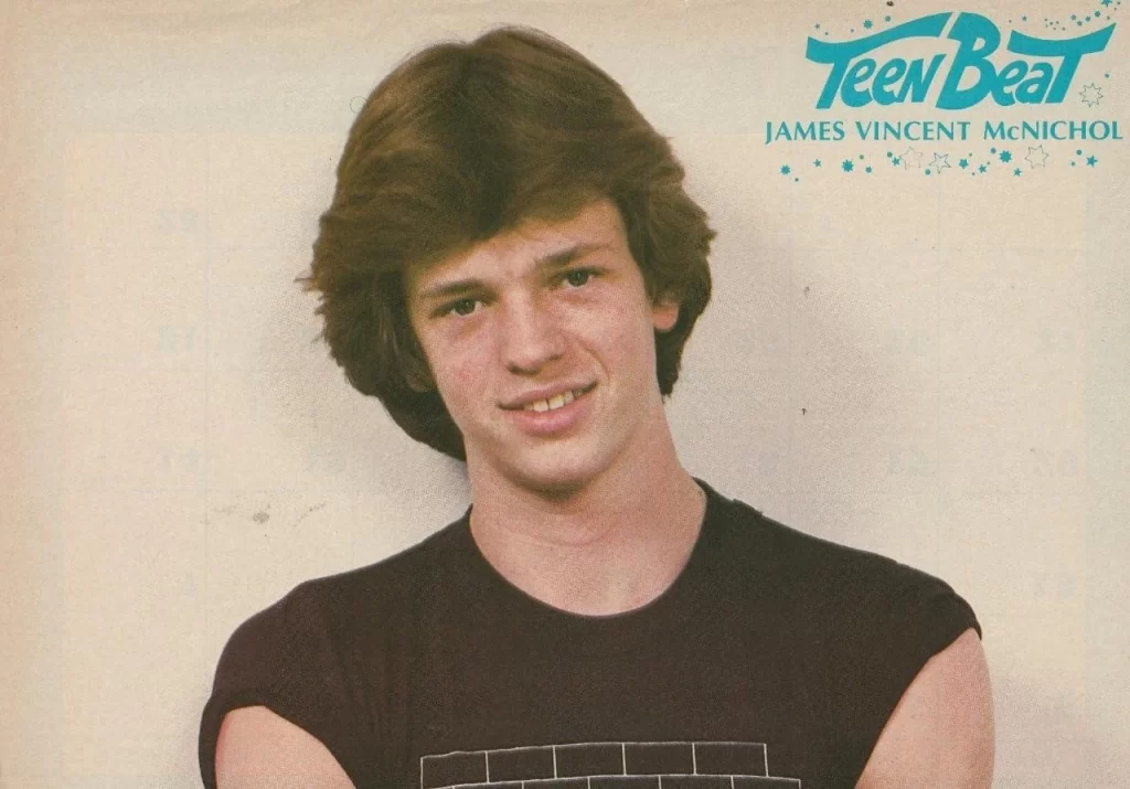 Jimmy Mcnichol teen magazine pinup clipping black shirt muscles Teen Beat pix