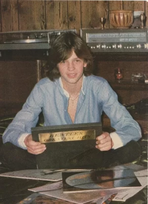 Jimmy Mcnichol teen magazine pinup clipping blue shirt radio Teen Beat pix