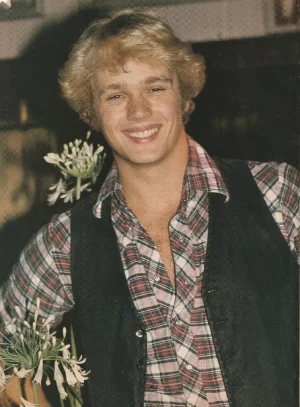 John Schneider teen magazine pinup clipping black vest Dukes of Hazzard pix