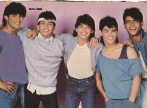 Menudo teen magazine pinup clipping 80’s modeling group shot pix Picture