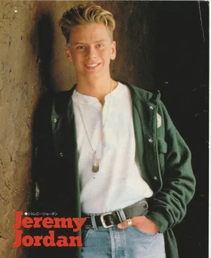 Jeremy Jordan teen magazine pinup clipping green shirt Japan Pix Young singer