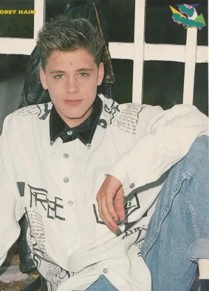 Corey Haim Mark Paul Gosselaar teen magazine pinup clipping jeans Big Bopper PIX