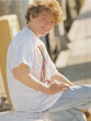 Jason James Richter teen magazine pinup clipping jeans white t-shirt Dock Japan