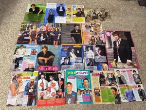 Chace Crawford Penn Badgley teen magazine pinup clippings lot Gossip Girl Rare