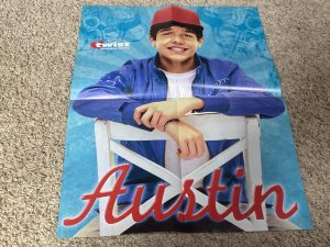Austin Mahone One Direction teen magazine poster clipping Twist Chair teen idols