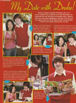 Drake Bell teen magazine pinup clipping My date with Drake