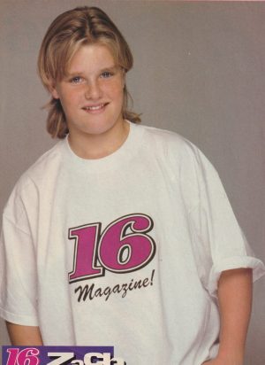Zachery Ty Bryan Brandy teen magazine pinup clipping 16 t-shirt modeling 90’s