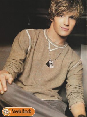 Stevie Brock Eminem teen magazine pinup clipping squatting poses young boy Pix