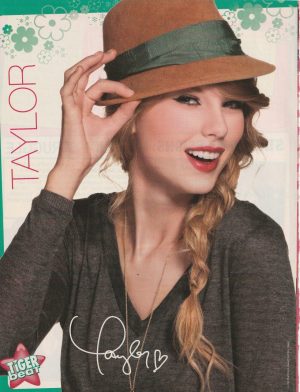 Taylor Swift teen magazine pinup clipping hat Tiger Beat pop icon pix